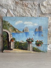 Quadro -Capri- Maria Izzo dipinto a olio su tavoletta