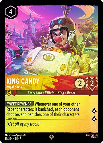 Lorcana foil king candy - lorcana,