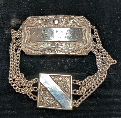 Bracciale antico drago argento