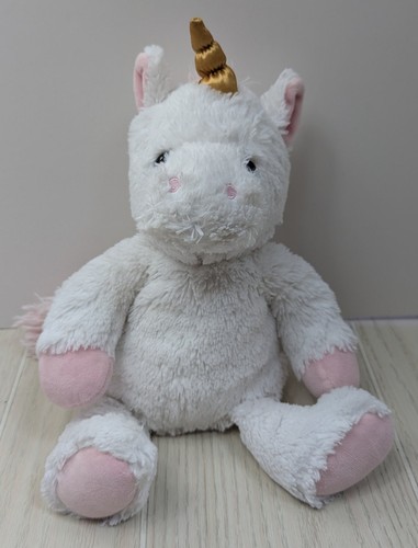Peluche unicorno corno oro