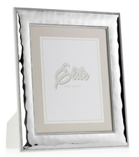 CORNICE PORTAFOTO IN ARGENTO  PORTA FOTO  RETRO LEGNO BIANCO E 1020 15x20