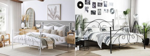 Letto design metallo - letto, con