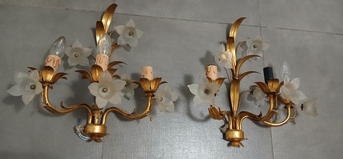 Coppia applique lampade muro - coppia,