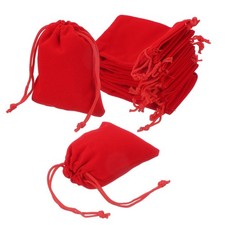 20pcs 7x3 red - red, velvet
