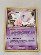 POKEMON CARD MEW REVERSE FOIL STAMPED 10/92 EX LEGEND MAKER ENGLAND ENG