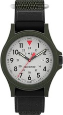 Timex Uomo Expedition Acadia TW4B29300 - Cinturino Tessuto Nero/Verde 20mm NUOVO