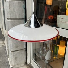 GRANDE LAMPADA A SOSPENSIONE 60s "DISCO VOLANTE" VETRO MURANO VENINI CHANDELLIER