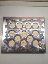 Cornice Portafoto Multipla, I° Anno da 0 a 12 (cm 29X34) Argento/Silver