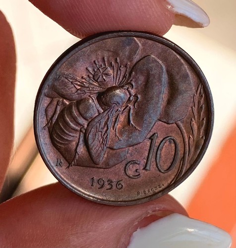 Regno italia 10 - d'italia, centesimi