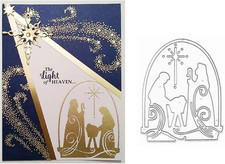 Christmas Families Metal Die Cuts,Nativity Jesus Prayer Cutting Dies Cut Stencil