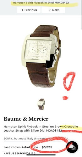 Baume mercier hampton spirit - baume, &