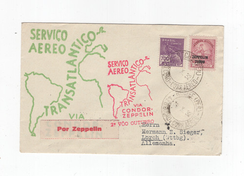 1932 brasile zeppelinpost - brasile,
