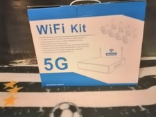 KIT VIDEOSORVEGLIANZA WIRELESS FULL HD 4 TELECAMERE WIFI REMOTO IP 5G DVR NVR