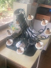 Lampadario Vintage In Ferro E Ceramica Anni 90 Rustico Taverna Buono Stato