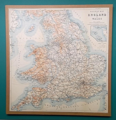 1897 mappa baedeker ferrovie - -,