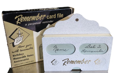 Vintage 1960 remember card - vintage,