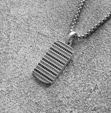 Collana uomo oro bianco 14 kt