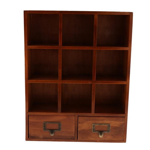 Espositore legno 9 cubi - espositore,