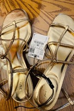 Zara Scrappy Gold Sandal