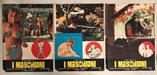 LOTTO DI 3 FOTOBUSTE ORIGINALI  I MASCHIONI DONALD PILON  PORNO ADULT SEXY HARD