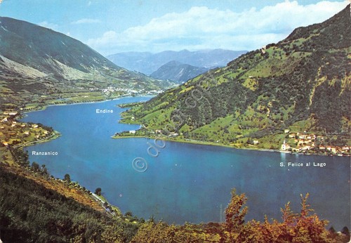 Cartolina lago endine con - lago, di