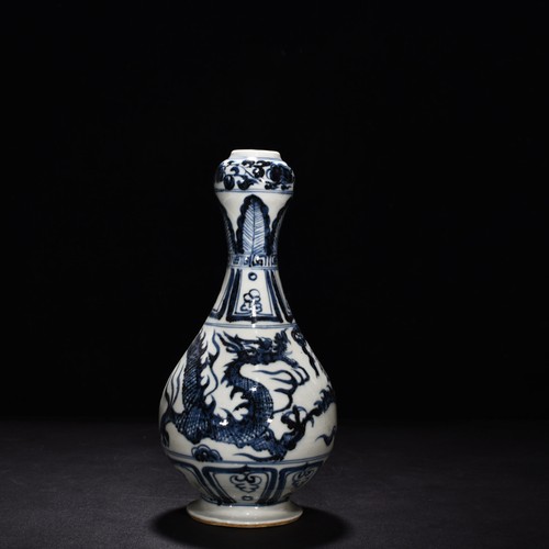 Vaso testa aglio drago bianco