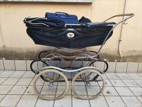Carrozzina vintage blu - , stile