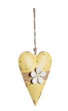 CUORE DA APPENDERE GIALLO IN