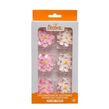 6 Decorazioni fiori per torte