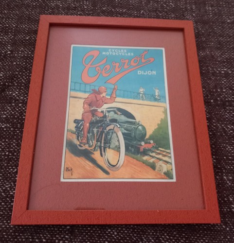 Affiche vintage moto terrot - affiche,