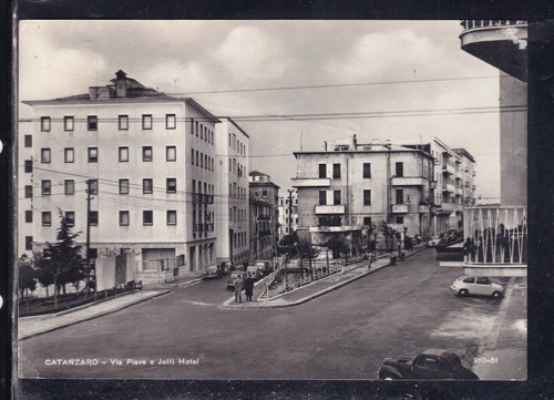 Cartolina catanzaro via piave - catanzaro,