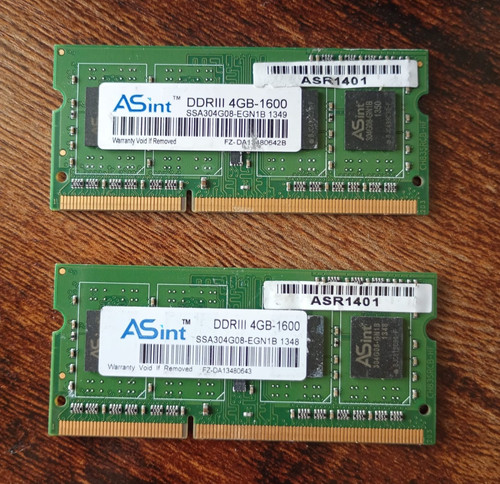 Kit memoria ram 8gb - (2x, 4gb)