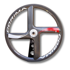 CORIMA Ruota Tubolare Carbonio 23mm Larghezza 780g con Borsa Ruota As-Is Per Ricambi Giappone