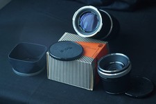 Rolleiflex sl66 Rollei lens planar 80 f2,8 + sonnar 250mm f5,6 + caps lens hood