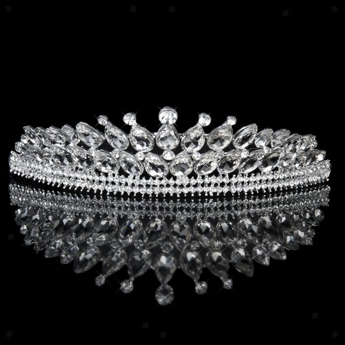 Diadema sposa con cristalli - diadema,
