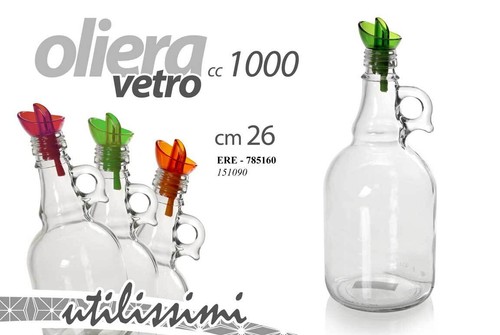 Bottiglia olio oliera - bottiglia, vetro