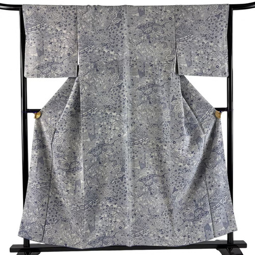 Kimono giapponese komon - komon, grigio