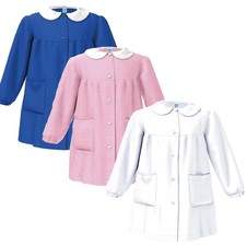 Grembiule Scuola Asilo e Elementare Bambina Senza Ricamo con Bottoni Siggi