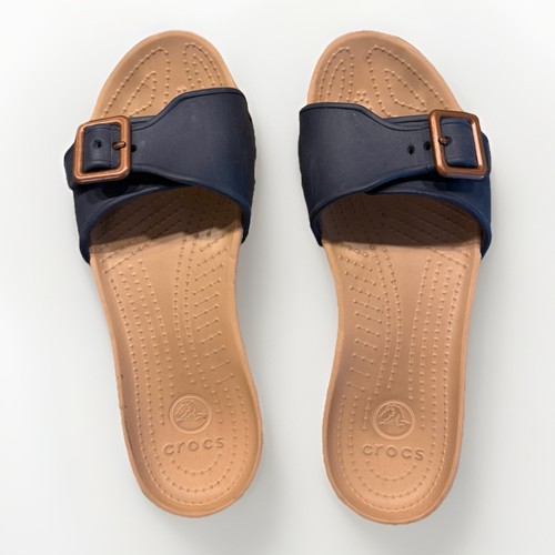 Crocs taglia slides blu navy - blu,