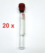 25 provette di vetro con tappo