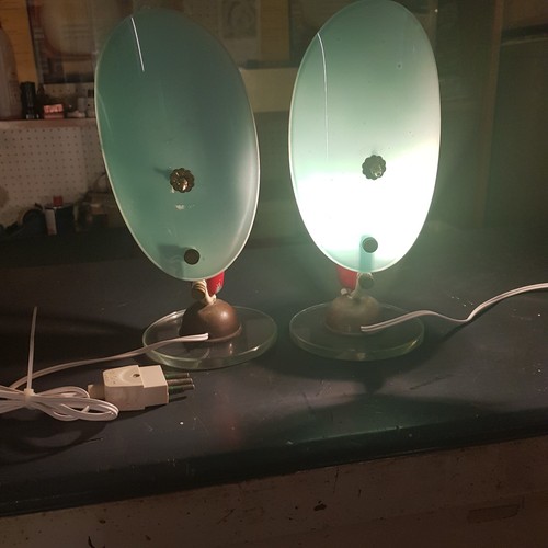 Coppia lampade attrib - lampade, fontana-