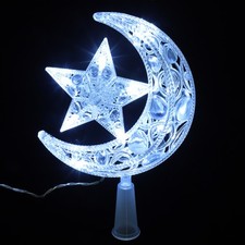  Puntale Per Albero Di Natale Con Stella Decorazione Superiore Dell'albero