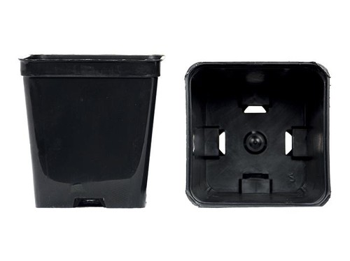 Vasi quadrati colore nero