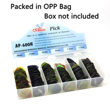 Lotto di 100 pezzi Alice AP-H plettri chitarra PC trasparenti lucidi colori misti