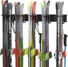 Portasci Da Parete, per Garage, per Riporre 10 Paia Di Sci per Capannone Domesti