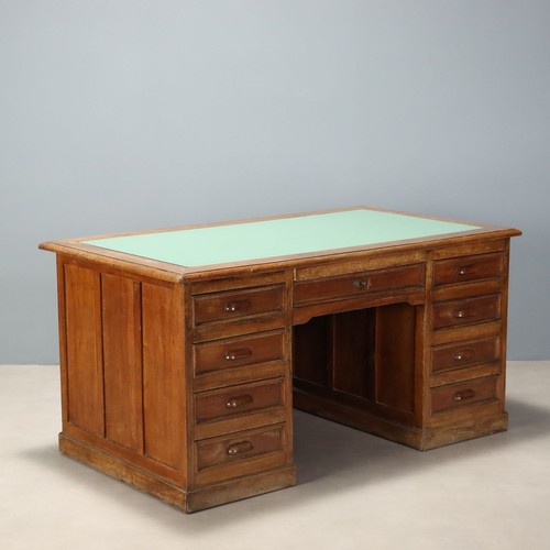 Scrivania antica noce rovere - scrivania,