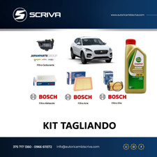 Kit Filtri tagliando Bosch + Olio per Jaguar E-PACE X540 2.0 D 110 Kw 150 Hp Cv