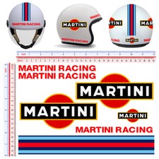 Adesivi casco martini racing sticker helmet tuning decal motorcycle 7 pz.