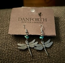 Orecchini in peltro libellula