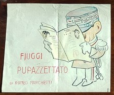 Romeo Marchetti Caricatura disegno Fiuggi Pupazzettato V. Emanuele III